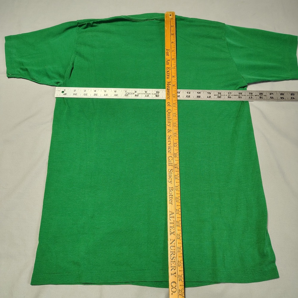 Vintage Wild West Slug Fest T Shirt Green Single Stitch 80s Mens Large 50/50 - Picture 8 of 11